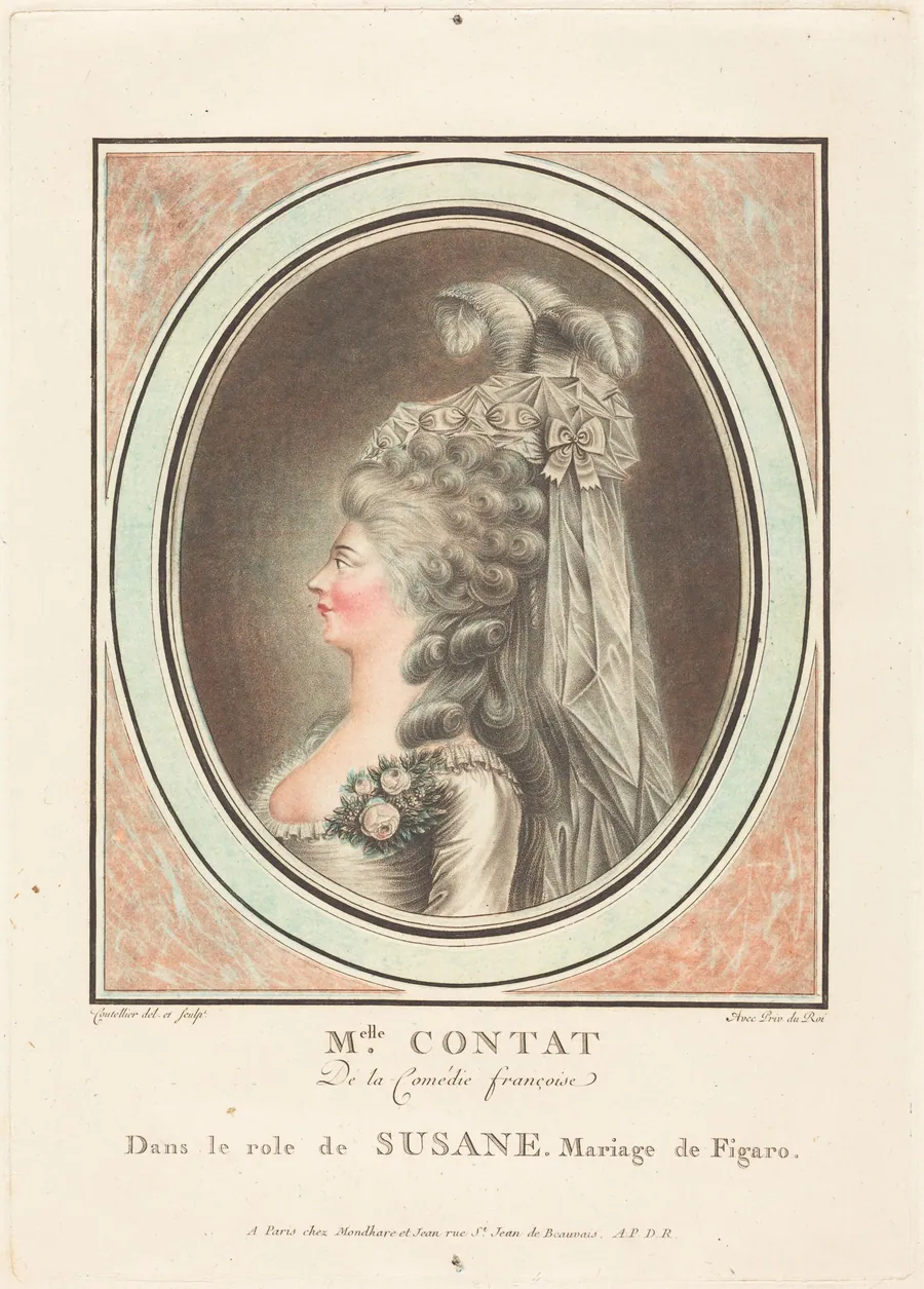 Mademoiselle Contat by F. Coutellier