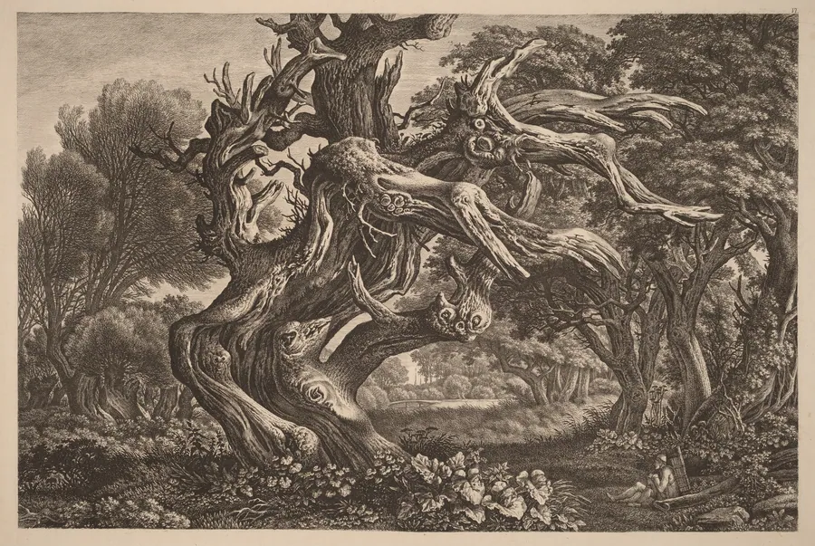 A Dead Oak Tree by Carl Wilhelm Kolbe
