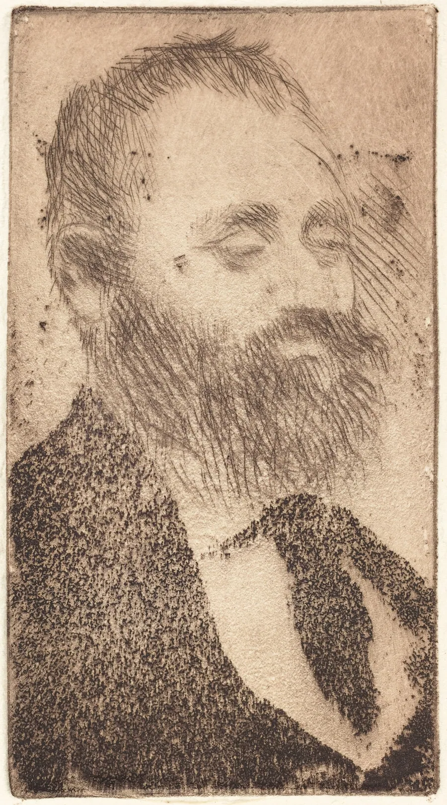Alphonse Hirsch by Edgar Degas