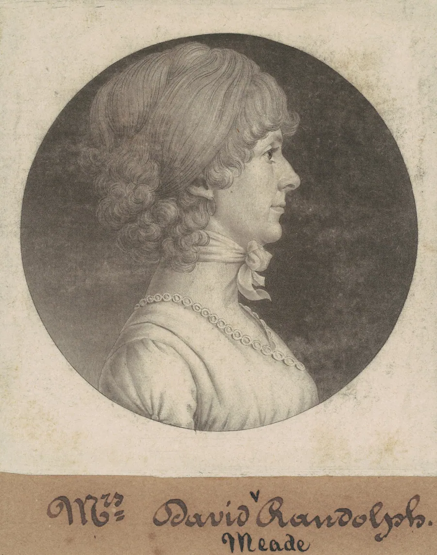 Mary Randolph Randolph by Charles B. J. Févret de Saint-Mémin