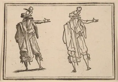 Man Seen from Behind with His Right Arm Extended