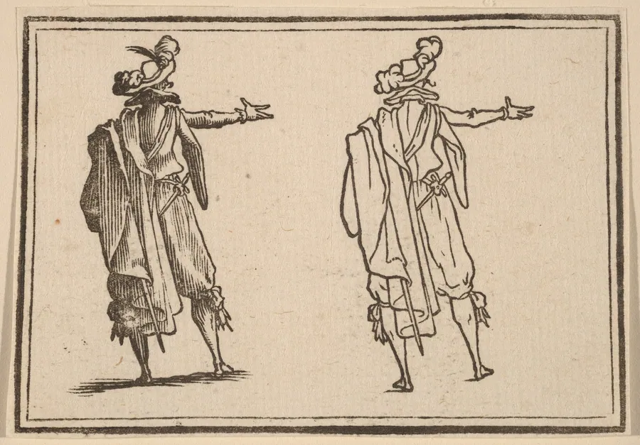 Man Seen from Behind with His Right Arm Extended by Edouard Eckman