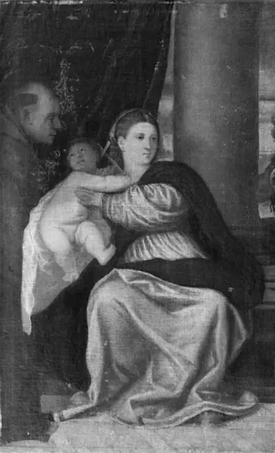 Maria med barnet og Den hellige Franciscus