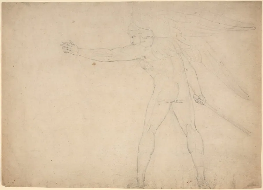 A Warring Angel [recto] by William Blake