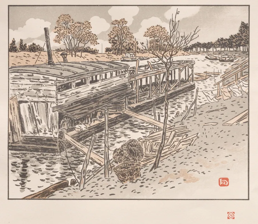 From Bas-Meudon, Old Lavoir by Henri Rivière