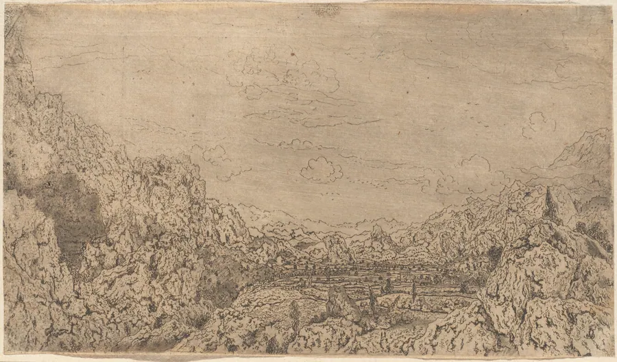 The Enclosed Valley by Hercules Seghers