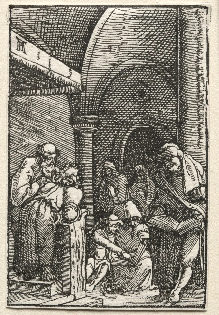 The Fall and Redemption of Man:  Christ Disputing with the Doctors by Albrecht Altdorfer