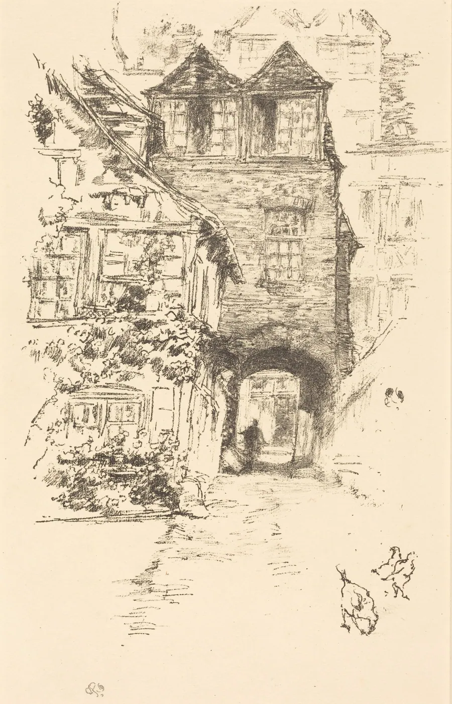 The Priest's House, Rouen by James McNeill Whistler
