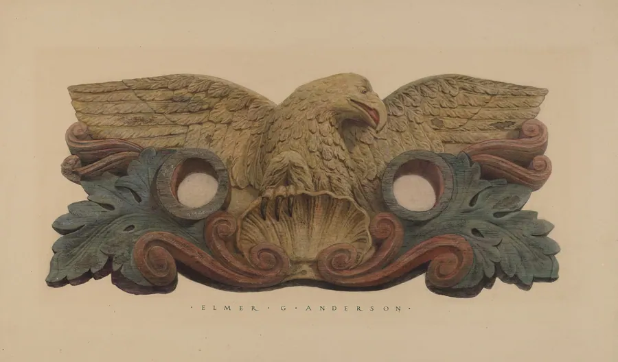 Hoseholder with Fire Company Insignia by Elmer G. Anderson