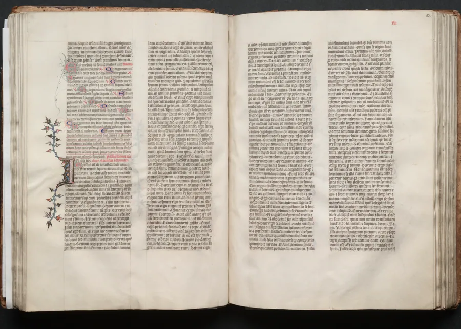 The Gotha Missal:  Fol. 52r, Text by Master of the Boqueteaux