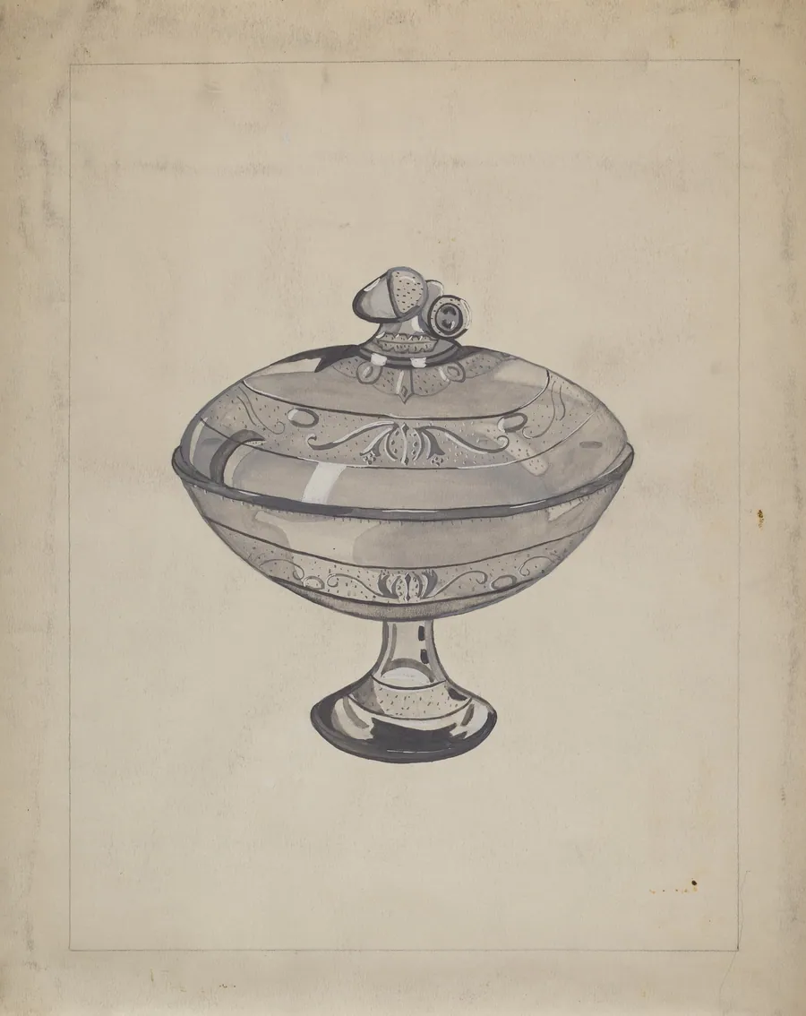 Glass Compote by Katherine Hastings