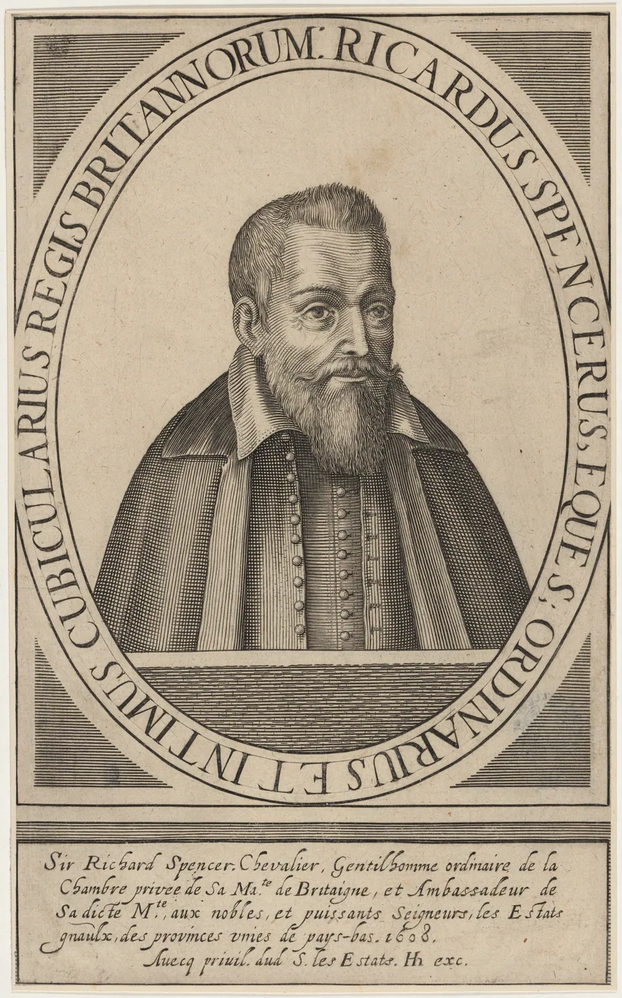 Sir Richard Spencer, Ambassador to Holland by Hendrik Hondius I