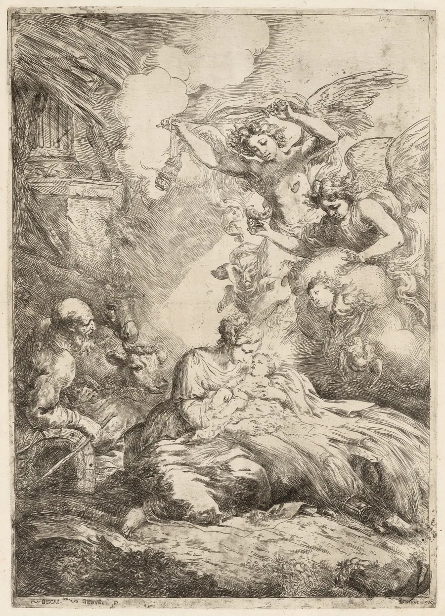 The Nativity by Bartolomeo Biscaino