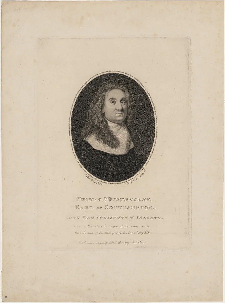 Thomas Wriothesley, Earl of Southampton by Edward Harding