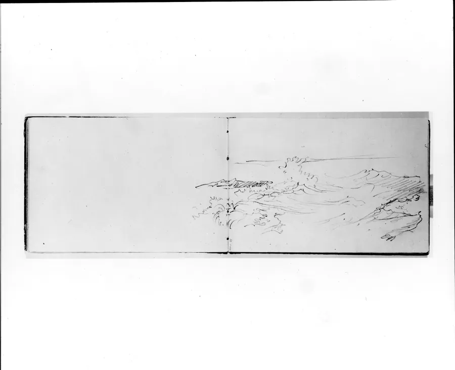 Sketch of a Breaking Wave (from Sketchbook VII) by William Trost Richards