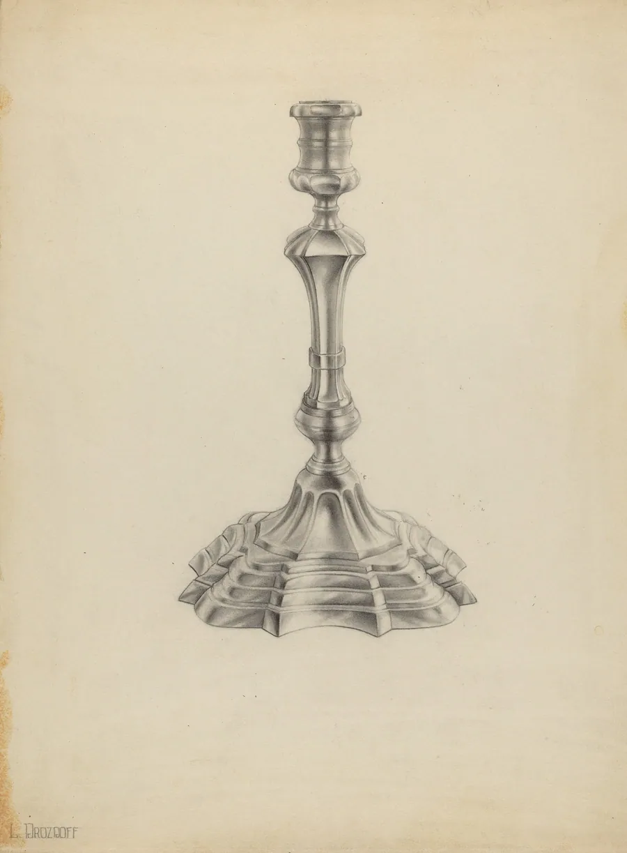Silver Candlestick by Leo Drozdoff