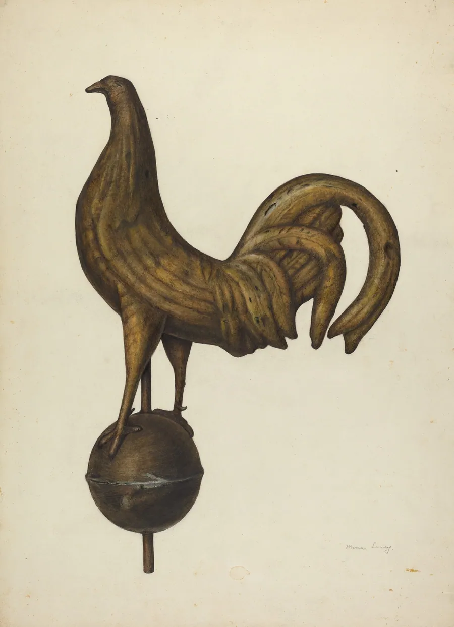 Weather Vane - Cock by Mina Lowry