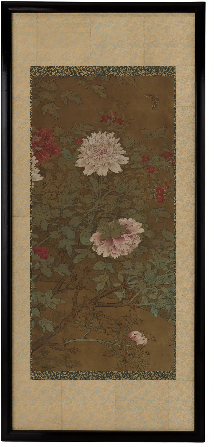 Peonies and butterfly by Traditionally attributed to Xu Chongsi (active 11th century)