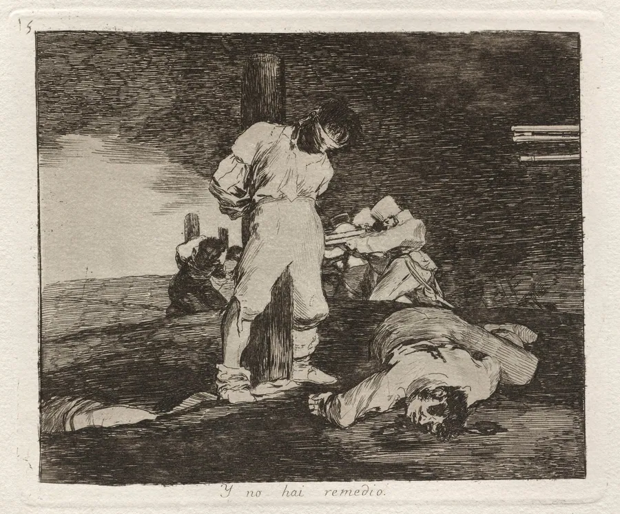 Y no hai remedio (And There's No Help for It) by Francisco Goya