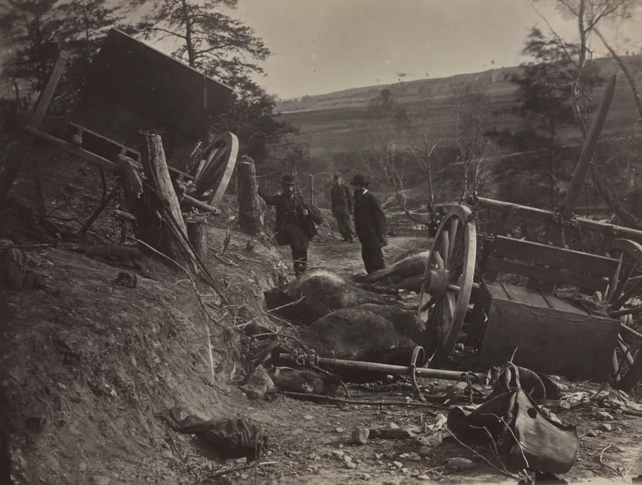 Effects of a Shell Explosion, Fredericksburg, VA. by Andrew Joseph Russell