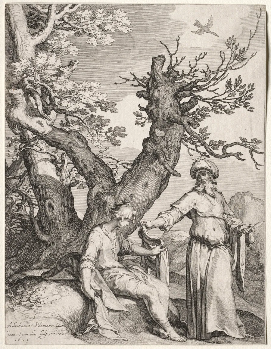Ahijah and Jeroboam by Jan Saenredam