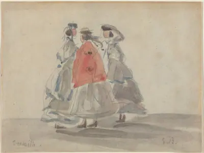 Three Women at Trouville