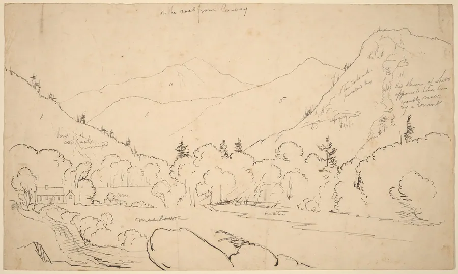 On the Road from Conway by Thomas Cole