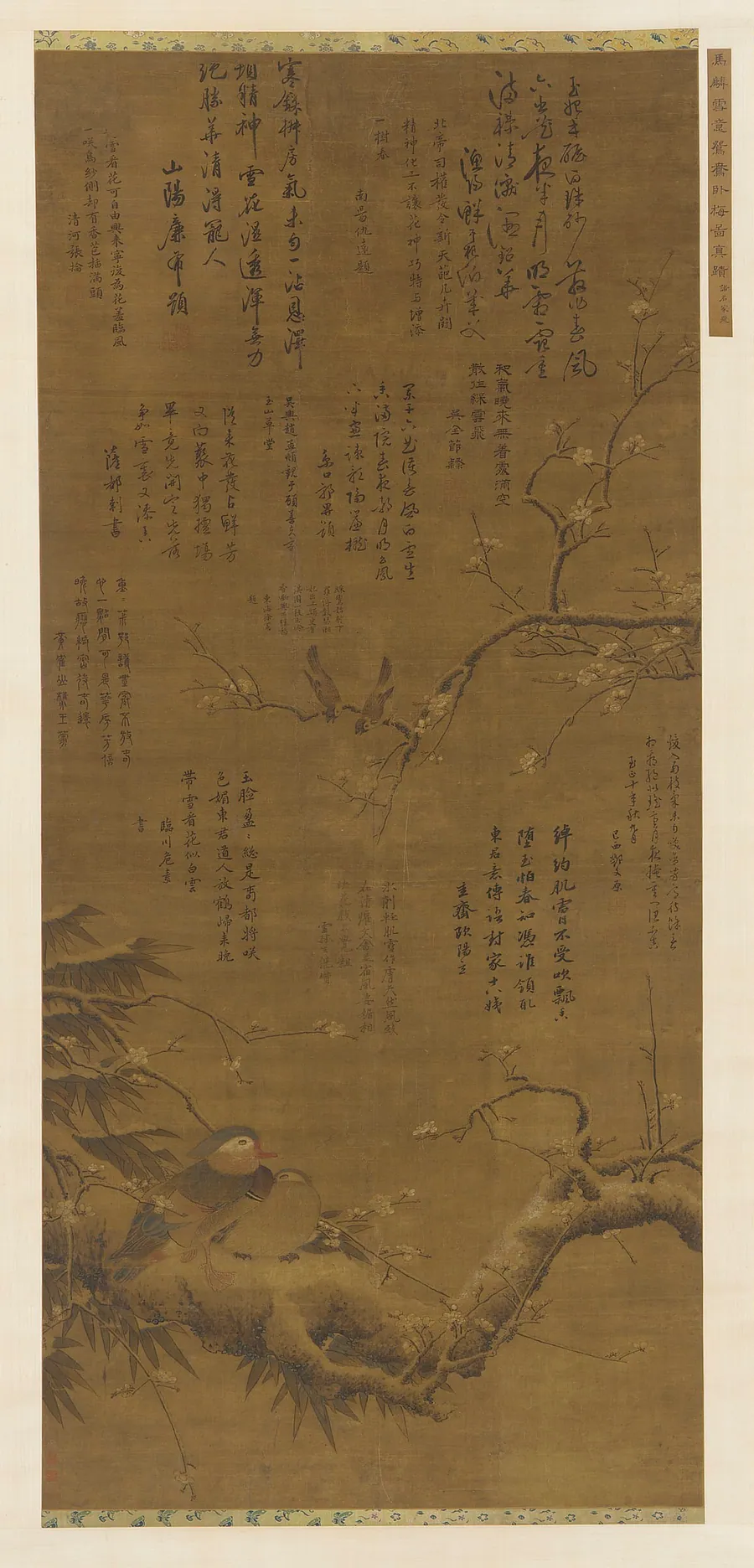Birds and plum-blossoms in the snow by Formerly attributed to Ma Lin (active early to mid-13th century)