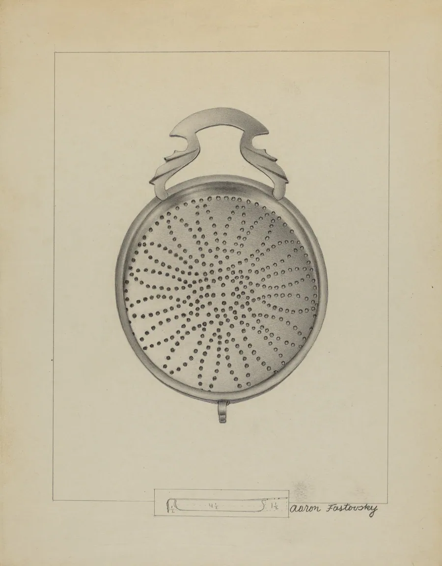 Silver Punch Strainer by Aaron Fastovsky