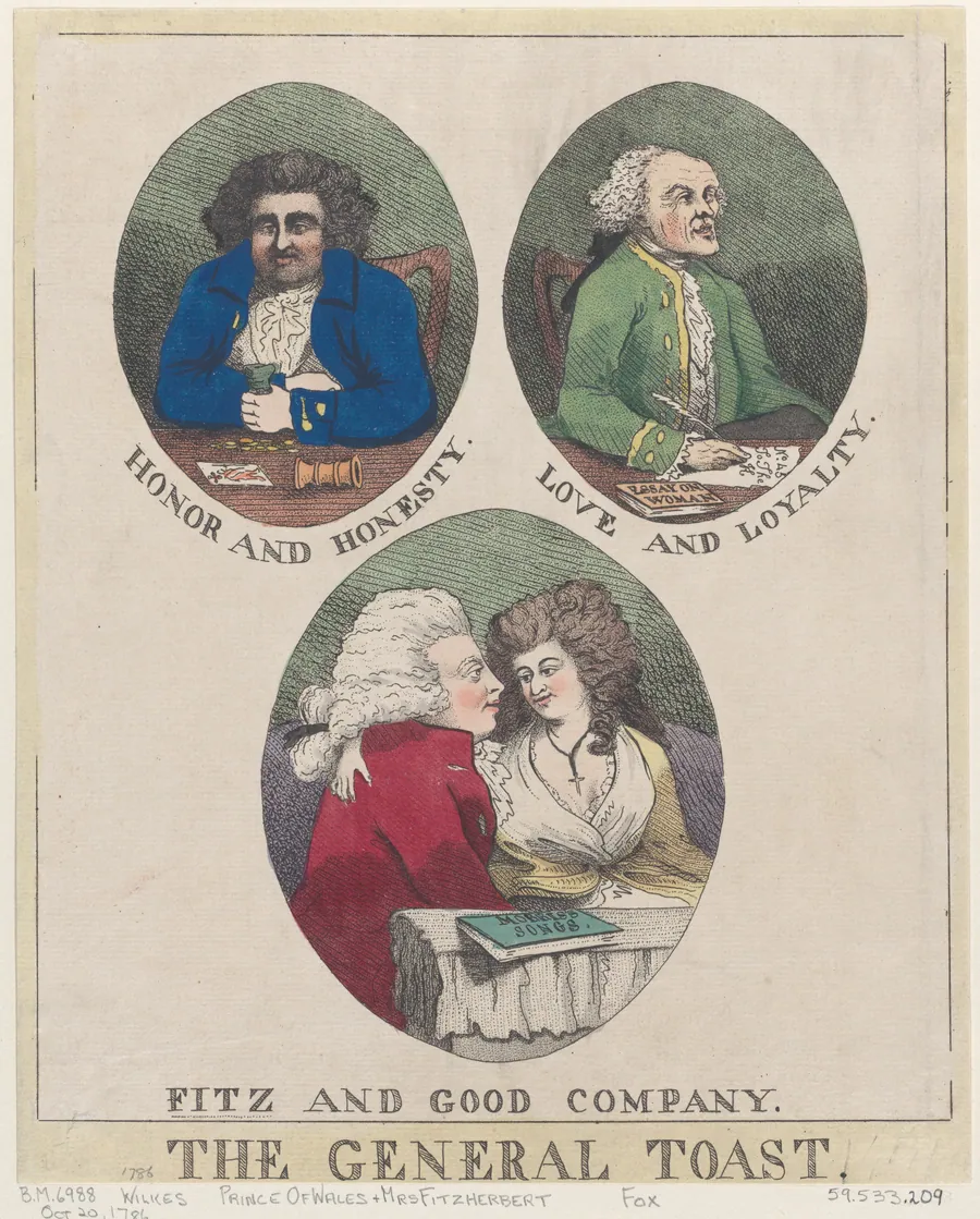 The General Toast: Honor and Honesty, Love and Loyalty, Fitz and Good Company by Anonymous, British, 18th century