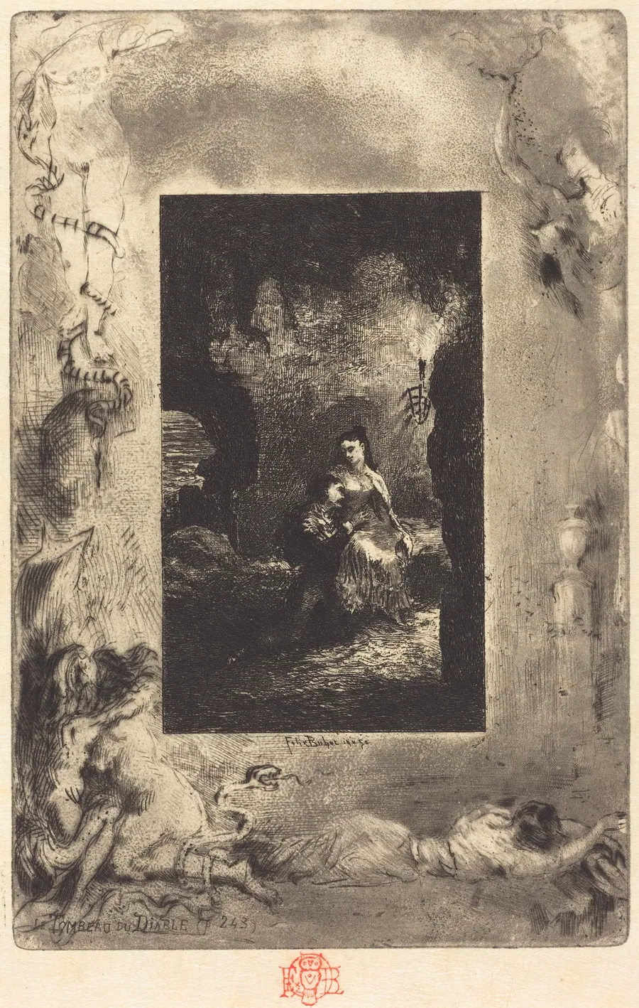 Le Tombeau du Diable (The Devil's Tomb) by Félix-Hilaire Buhot