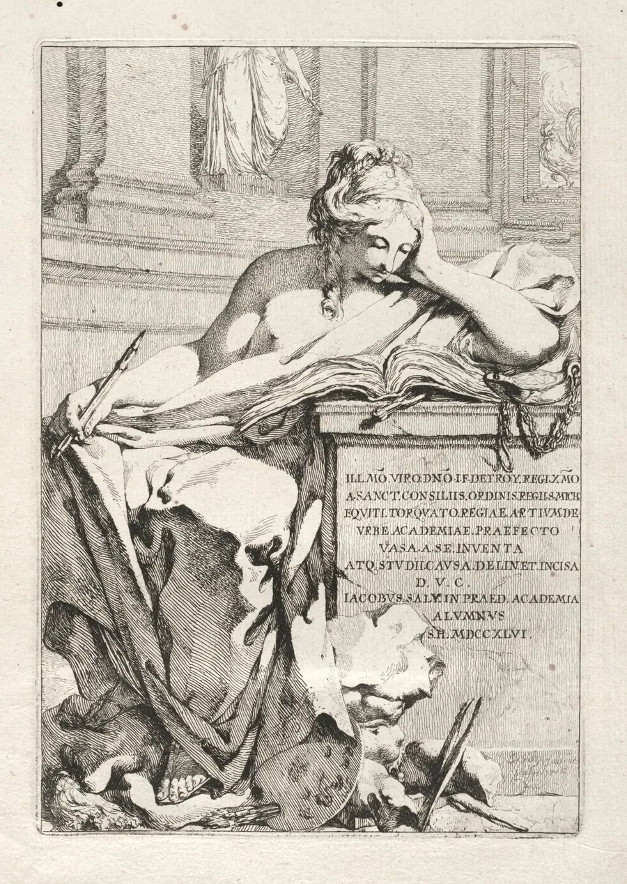 Suite of Vases:  Title Page by Jacques François Saly