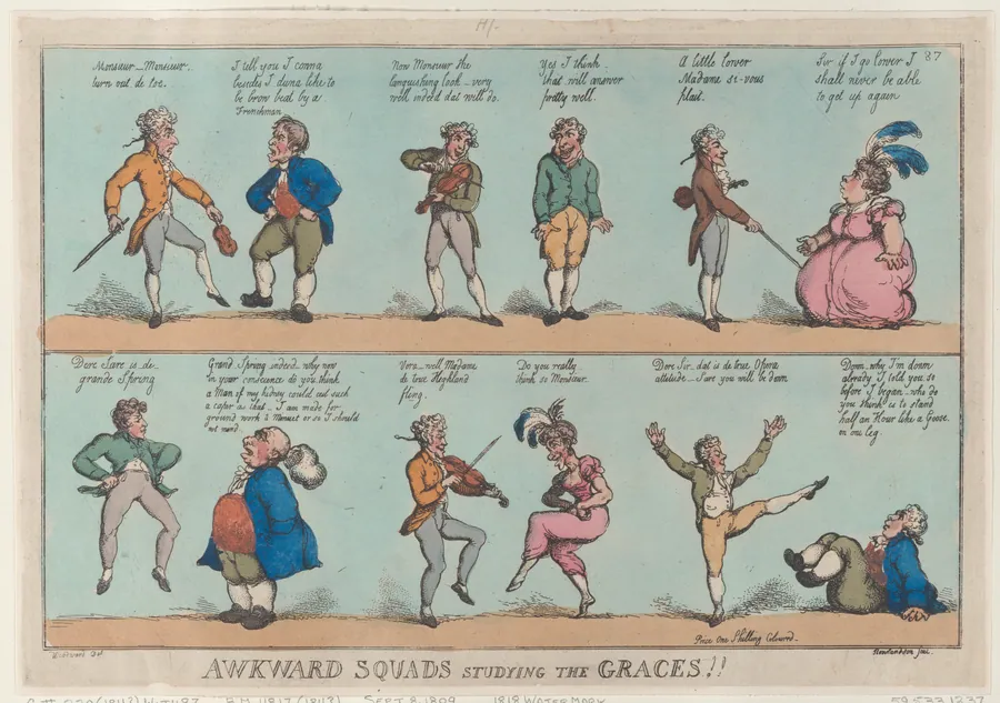 Awkward Squads Studying the Graces!! by Thomas Tegg