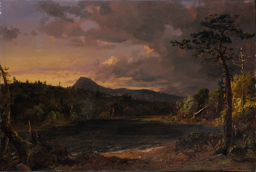 Catskill Creek by Jasper Francis Cropsey, born Rossville, NY 1823-died Hastings-on-Hudson, NY 1900