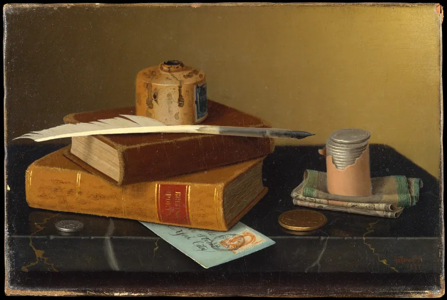 The Banker's Table by William Michael Harnett