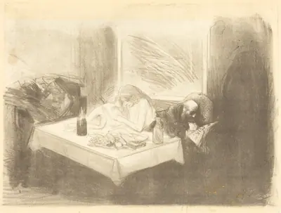 Le cabinet particulier (4e planche) (The Private Room) (fourth plate)