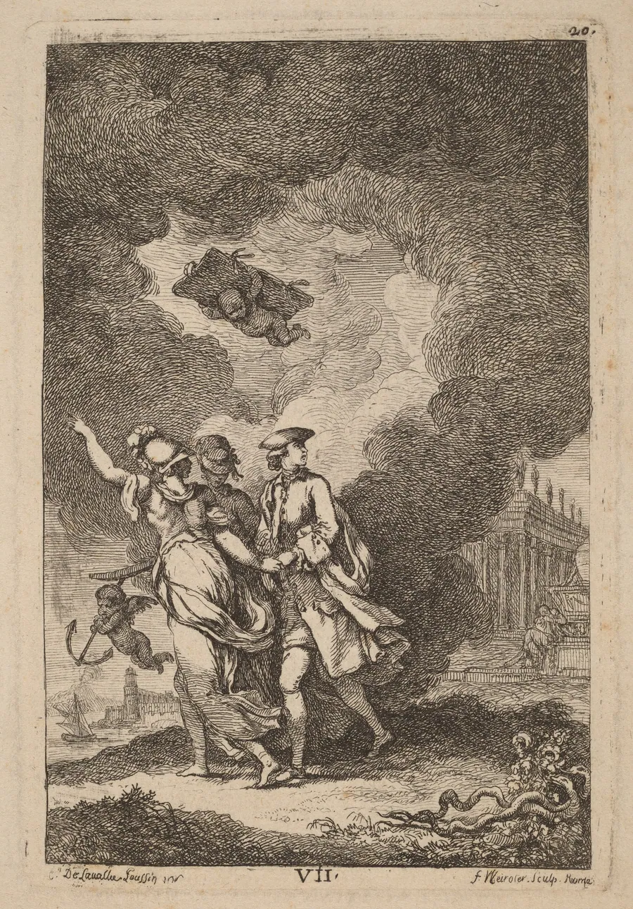 Nella Venuta in Roma: pl. 7 by Franz Edmund Weirotter