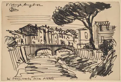 The Arno in the Evening, Florence