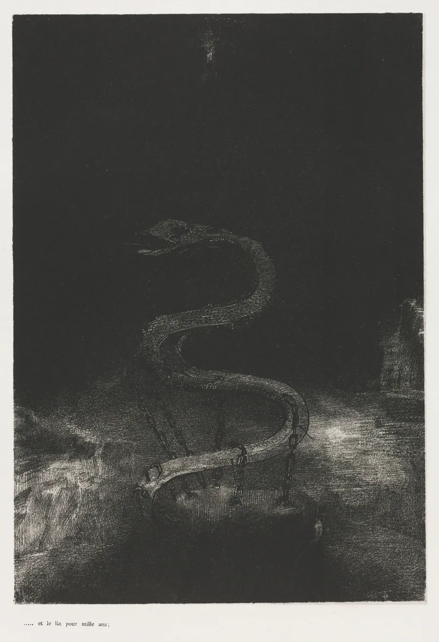 And Bound Him a Thousand Years by Odilon Redon