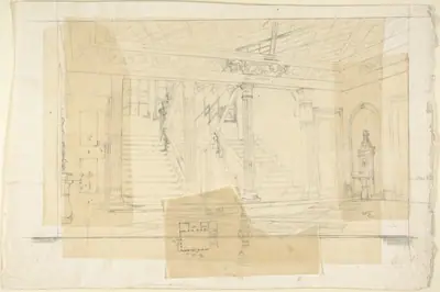 Interior of the Alhambra(?)