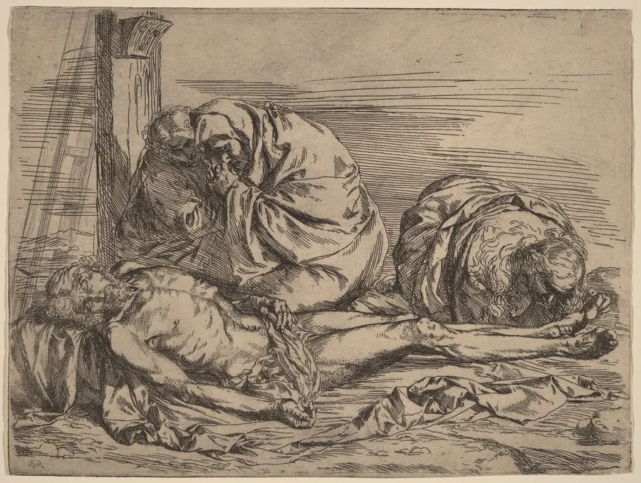 The Lamentation by Spanish 17th Century