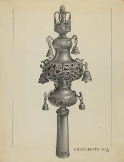 Silver Ornament for Scroll