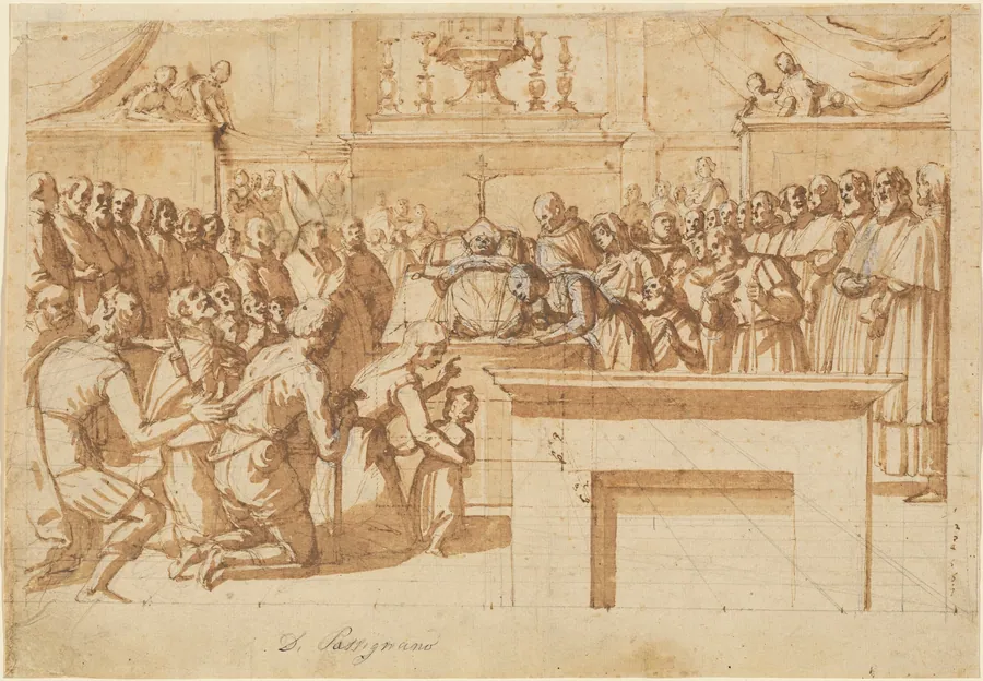 The Veneration of St. Atto’s Miraculously Preserved Body by Benedetto Veli