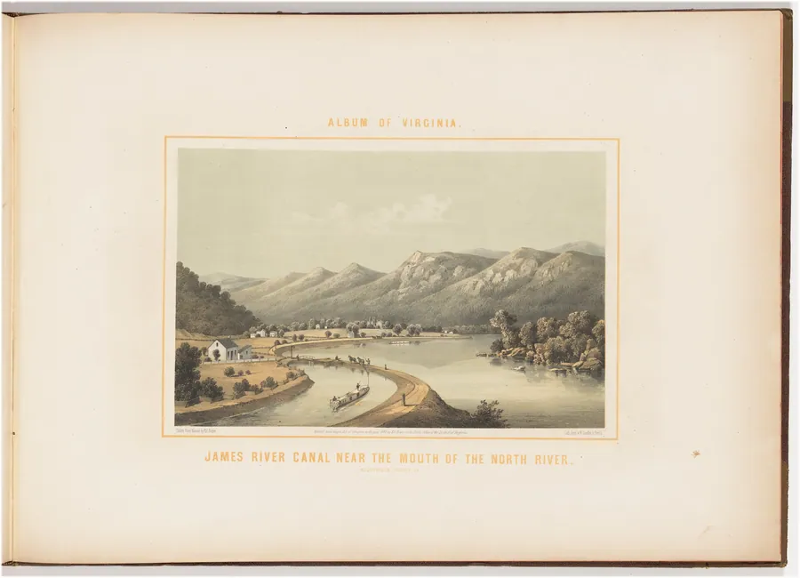 James River Canal, Near the Mouth of the North River by Edward Beyer