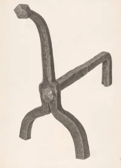 Andiron (one of pair)