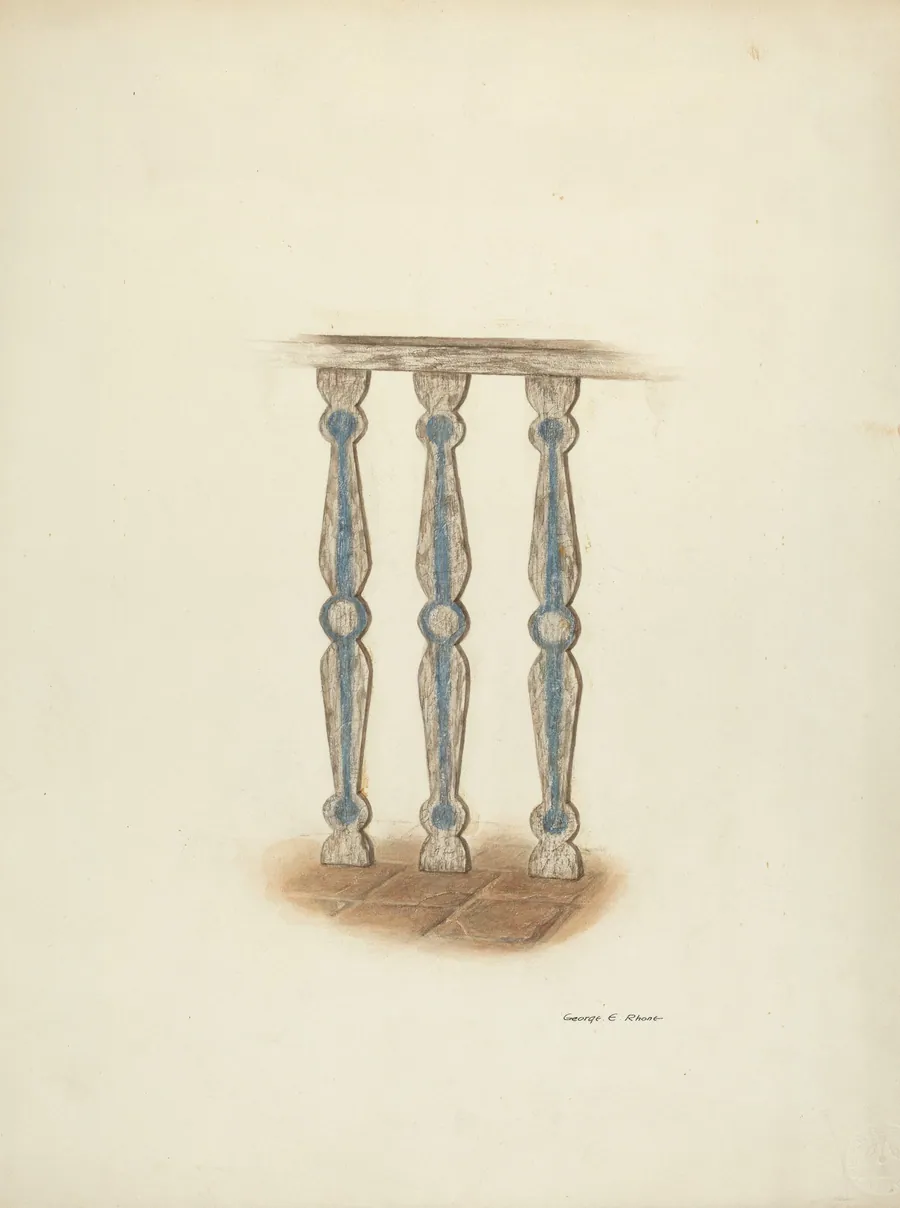 Railing, Detail of by George E. Rhone