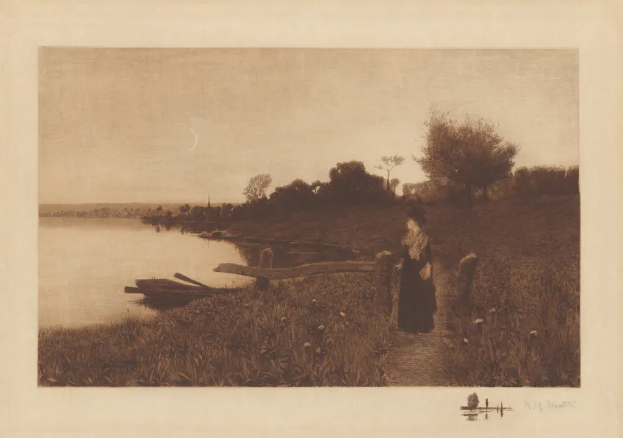 Untitled (Moonlight Stroll) by Henry Golden Dearth