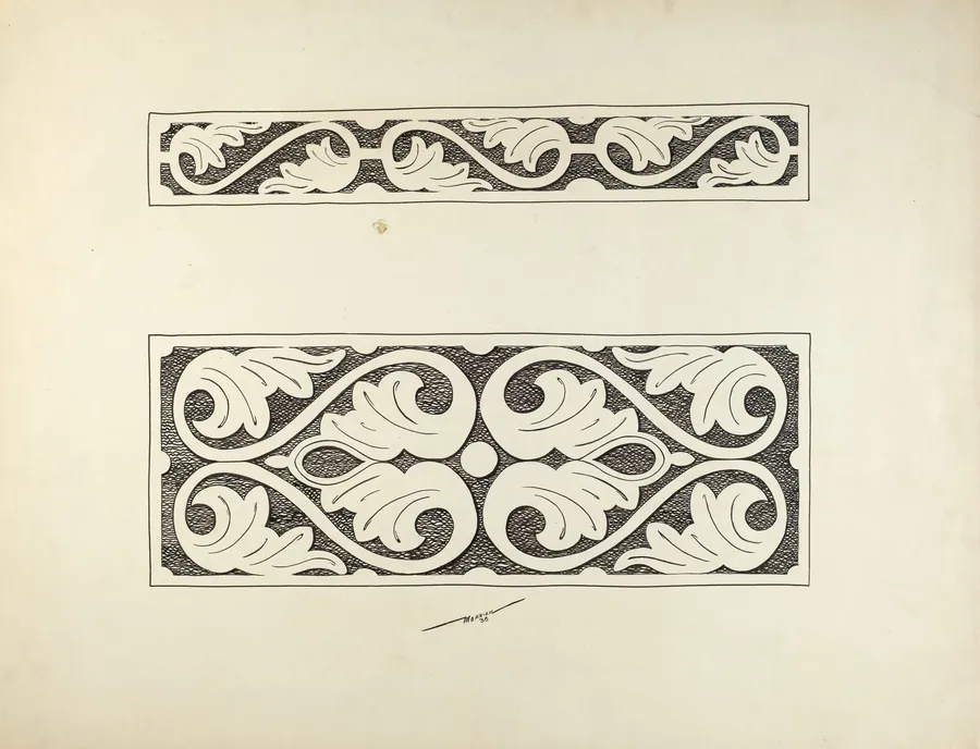 Press Cupboard (Detail) by Harold Merriam