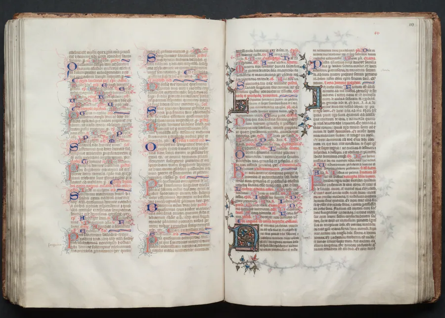 The Gotha Missal:  Fol. 113r, Text by Master of the Boqueteaux