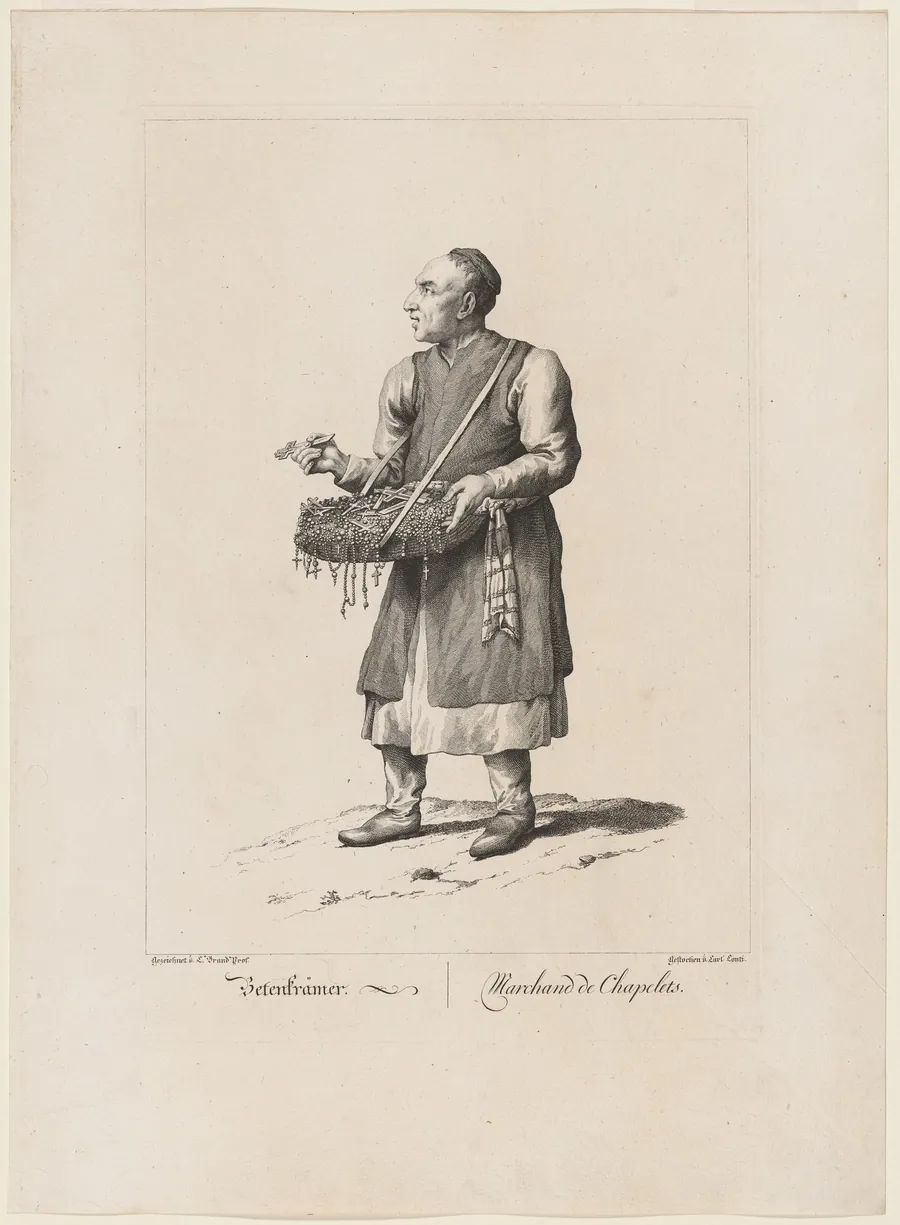 Betenkrämer / Marchand de Chapelets (Rosary Peddler) by Carl Conti